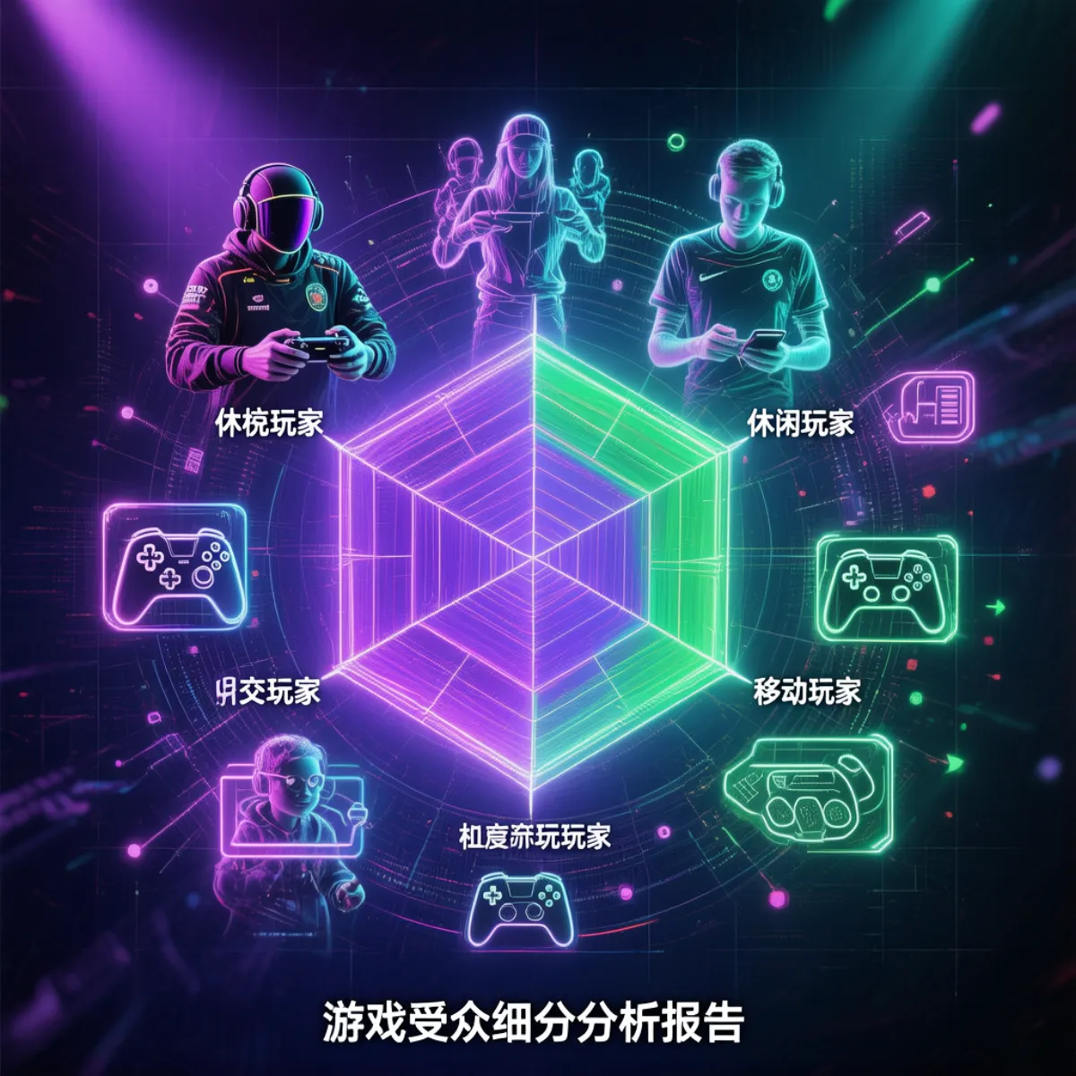 谁才是游戏的受众？一张雷达图告诉你答案